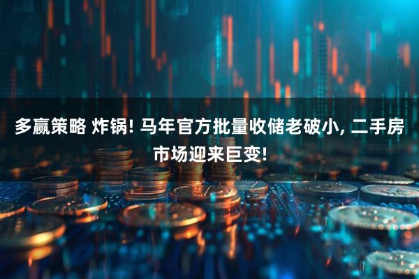 多赢策略 炸锅! 马年官方批量收储老破小, 二手房市场迎来巨变!